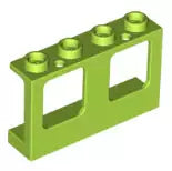 LEGO Türen und Fenster 61345 Fensterrahmen 1x4x2, lindgrün