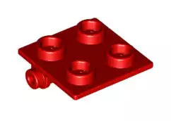 LEGO Gelenke 6134 Scharnierplatte 2x2 (dünn), rot