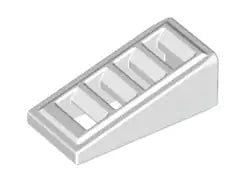 LEGO Schrägsteine 61409 Dachstein 2x1x2/3 mit Gitter, weiß