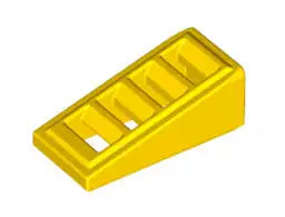 LEGO Schrägsteine 61409 Dachstein 2x1x2/3 mit Gitter, gelb