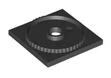 LEGO Drehkranz 61485 Unterteil 4x4 (rastend), schwarz