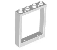 LEGO Türen und Fenster 6154 Fensterrahmen 1x4x4, weiß