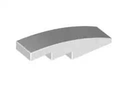 LEGO Schrägsteine 61678 Bogenstein 1x4 ohne Noppen, weiß