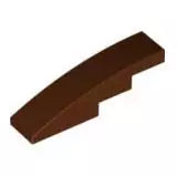 LEGO Schrägsteine 61678 Bogenstein 1x4 ohne Noppen, rotbraun