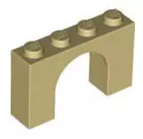 LEGO Steine 6182 Bogenstein 1x4x2, beige