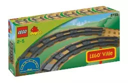 LEGO DUPLO Eisenbahn 2735 gebogene Schienen