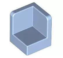 LEGO Wandelemente 6231 Eckpaneel 1x1x1, knallhellblau