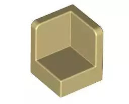LEGO Wandelemente 6231 Eckpaneel 1x1x1, beige