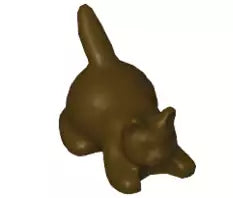 LEGO Tiere 6251 Kätzchen duckend, dunkelbraun