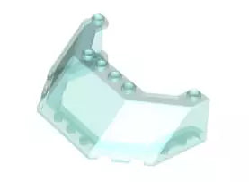 LEGO Cockpit 62576 Windschutzscheibe 5x8x2, transparent-hellblau