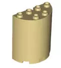 LEGO Wandelemente 6259 Halb-Zylinder 2x4x4, beige