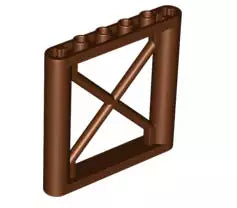 LEGO Träger 64448 Gitterelement 1x6x5, rotbraun