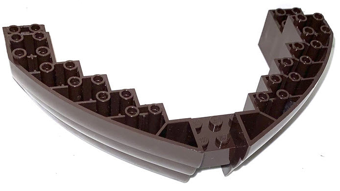 LEGO Boote 64645 Schiffsrumpf-Bug 16x10x3, dunkelbraun
