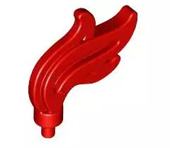 LEGO Minifiguren Zubehör 64647 Flamme/Feder, rot