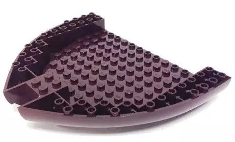 LEGO Boote 64651 Schiffsrumpf Bug/Heckteil 16x14x 2 1/3, dunkebraun