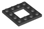 LEGO Sonderplatten 64799 Platte 4x4 mit Ausschnitt, schwarz