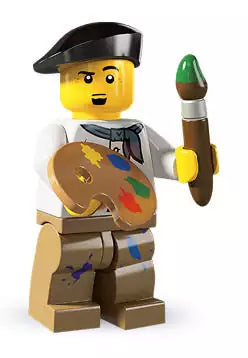 LEGO Minifiguren Serie 4  8804-01 Künstler