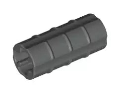 LEGO Technic 6538b Achsverbinder geriffelt, ALTdunkelgrau