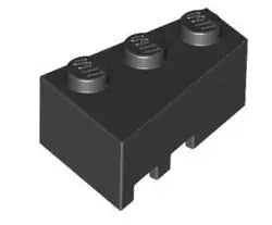 LEGO Sondersteine 6564 Keilstein 2x3 rechts, schwarz