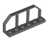 LEGO Zaun 6583 Geländer 1x6, dunkelgrau