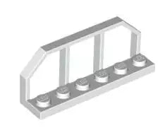 LEGO Zaun 6583 Geländer 1x6, weiß
