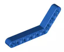 LEGO Technic 6629 Liftarm 1x9 gebogen (6-4), blau