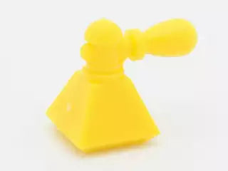 LEGO Behälter 6932a Parfum Zerstäuber (pyramidenförmig), gelb