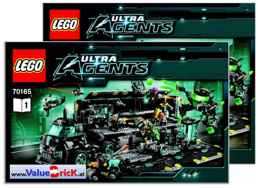 LEGO Ultra Agents BAUANLEITUNG 70165 Ultra-Agenten-Hauptquartier