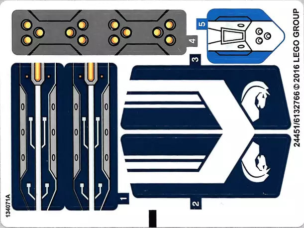 LEGO Nexo Knights  STICKERBOGEN 70312 Lances Robo-Pferd