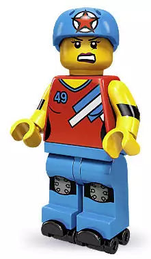LEGO Minifiguren Serie 9 71000-08 Rollschuhfahrerin