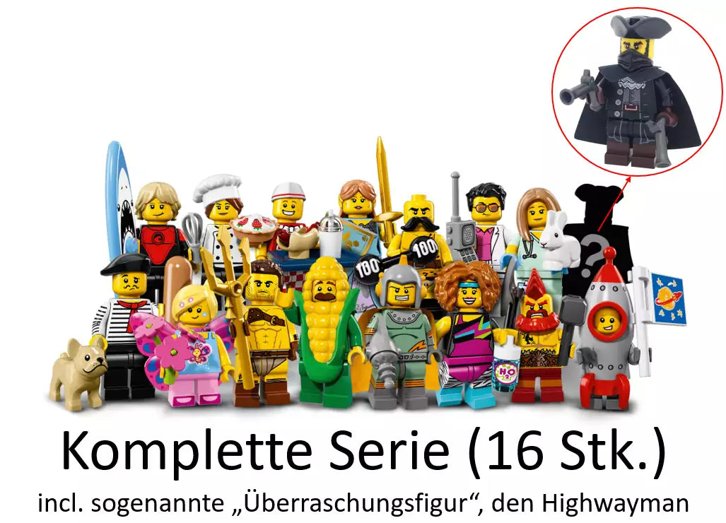 LEGO Minifiguren Serie 17 71018 Alle 16 Minifiguren