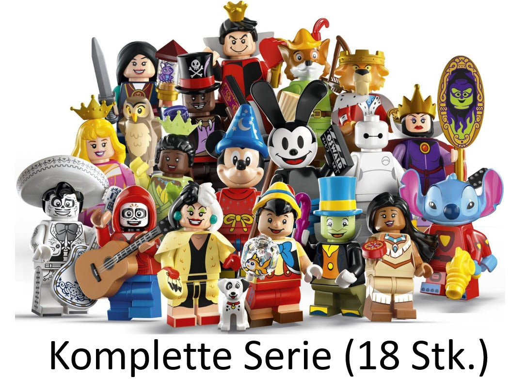 LEGO Disney Serie 100 Minifiguren 71038 Alle 18 Minifiguren