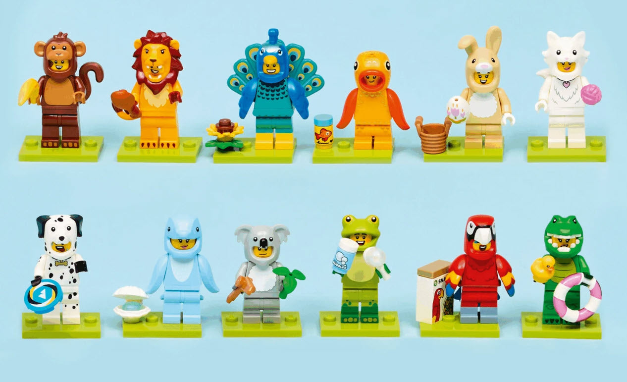 Inhalt: LEGO Minifiguren Tiere Serie 28 71051 Satz von 12 Minifiguren