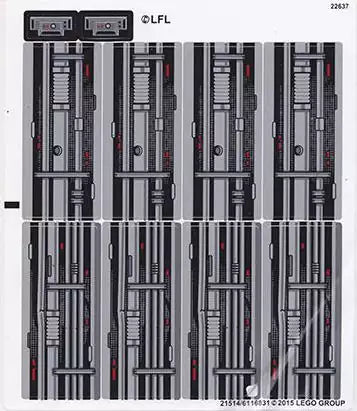 LEGO Star Wars  STICKERBOGEN 75093 Death Star Final Duel