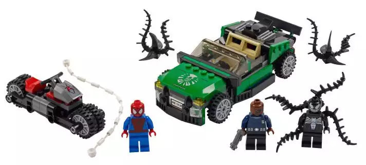 LEGO Super Heroes 76004 Jagd im Spider-Cycle