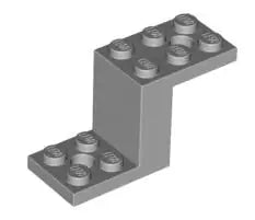 LEGO Sonderplatten 76766 Halter 5x2x2 1/3 mit 2 Löchern, hellgrau