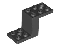 LEGO Sonderplatten 76766 Halter 5x2x2 1/3 mit 2 Löchern, schwarz