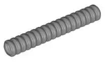 LEGO Technic 78c06 Schlauch geriffelt 6L (7x48 mm), mattsilber