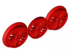 LEGO Eisenbahn 85489a Dampflok Speichenrad ohne Spurkranz, rot