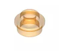 LEGO Platten 85861 Platte rund 1x1 mit Loch, transparent-orange