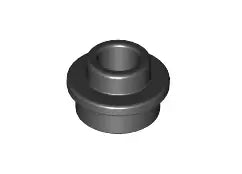 LEGO Platten 85861 Platte rund 1x1 mit Loch, schwarz