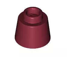 LEGO Schrägsteine 85975 Kegelstumpf (Fez), dunkelrot