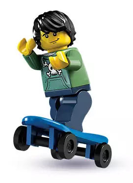 LEGO Minifiguren Serie 1  8683-08 Skateboarder