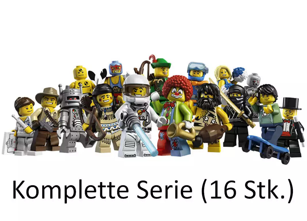 LEGO Minifiguren Serie 1  8683 Alle 16 Minifiguren
