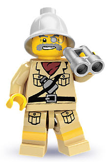 LEGO Minifiguren Serie 2  8684-01 Forscher