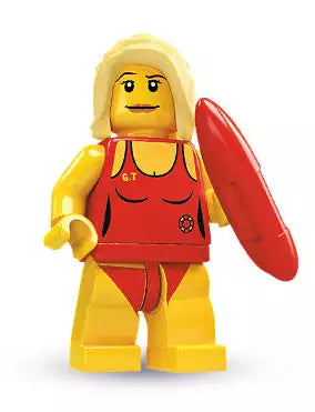 LEGO Minifiguren Serie 2  8684-03 Rettungsschwimmerin