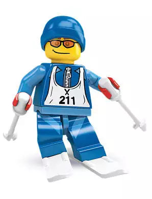 LEGO Minifiguren Serie 2  8684-10 Skifahrer
