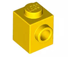 LEGO Sondersteine 87087 Stein 1x1 mit Noppe an einer Seite, gelb
