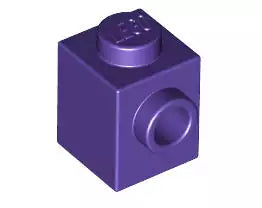 LEGO Sondersteine 87087 Stein 1x1 mit Noppe an einer Seite, dunkelpurpur