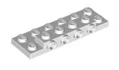 LEGO Sonderplatten 87609 Konverterplatte 2x6x2/3 mit 4 seitlichen Noppen, weiß